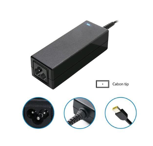 ALIMENTATORE OEM COMPATIBILE CON NOTEBOOK IBM/LENOVO 45W 20V/2.25A CONNETTORE RETTANGOLARE CABON TIP NERO